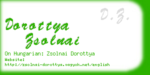 dorottya zsolnai business card